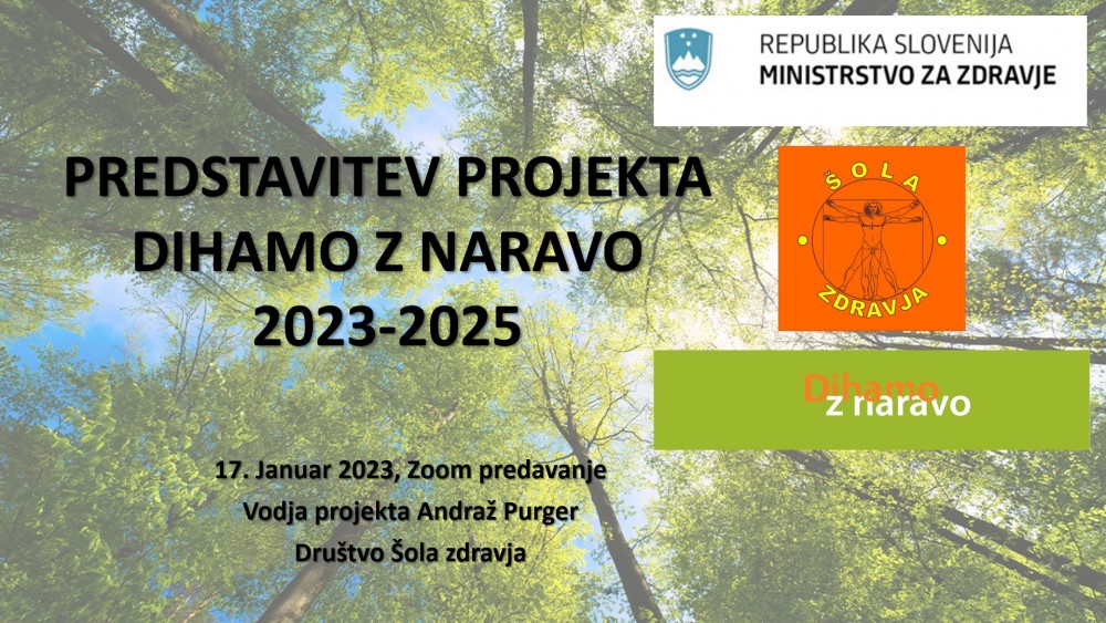 Dihamo z naravo, predstavitev projekta